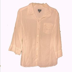 Talbots linen button down